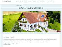 Tablet Screenshot of gaestehaus-dornfeld.at